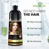 Herbishh Hair Color Shampoo for Gray Hair – Magic Hair Dye Shampoo – Colors Hair in Minutes–Long Lasting–500 Ml–3-In-1 Hair Color–Ammonia-Free | Herbishh (Chestnut Brown)
