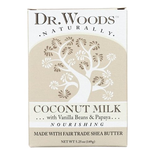 Dr. Woods Coconut Milk Shea Butter Soap, 5.25 oz (Pack of 1)