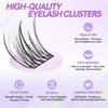 Natural Lash Clusters Wispy Cluster Eyelash Extensions 114Pcs Cluster Lash Extensions 10-12MM Soft & Thin Band Individual Lashes DIY at Home by MLEN DIARY