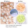 3D Flower Nail Charms, 6Boxes 3D Flower Nail Rhinestone for Acrylic Nails Cherry Blossom Spring Nail Art Supplies with Pearls Manicure DIY Nail Decorations for Women Girls
