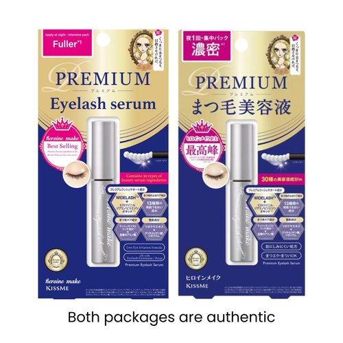 HEROINE MAKE by KISSME Eyelash Primer Serum Premium EX, Nourishing Lash Primer for Eyelashes, Strengthening & Conditioning Treatment, 5.5g / 0.2 Fl Oz