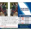 Solar Vizor Horse Fly Mask with Ears (Size Mini),100% UV Eye Protection for Horses with Uveitis, Photosensitivity, Ulcer, Head Shaking, Solid Durable EVA Lining Across The top Half of The Solar Vizor