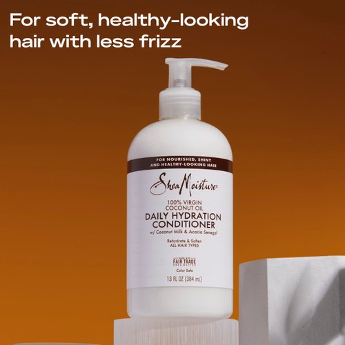 Sheamoisture Daily Hydrating Conditioner For All Hair Types 100% Virgin Coconut Oil Sulfate-Free 13 oz (Packaging May Vary)