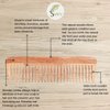 SVATV Handcrafted wood Comb for Detangling Hair Comb For Thick, Curly And Wavy Hair, Non-Static and Eco-friendly Made in India N-82