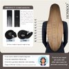 Honsoo Seamless Medium Brown Clip In Hair Extensions Real Human Hair 18in 70g 7pcs Vrigin Natural Hair Extensions For Women