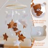 Baby Crib Mobile - Bear Mobile for Crib, Felt Cloud Nursery for Boys and Girls, Baby Bassinet Mobile Toy - Shower Set for Infant Bedroom Hanging Decoration