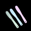 Pokinge 6pcs 8inch Silicone Cosmetic Spatula Mask Mixing Spoon,Flexible Makeup Scoop Eye Cream Stick with holes,Reusable Makeup Applicator Spoon Beauty Tool