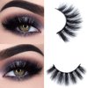 5 Pairs Fluffy Lashes Natural Look False Eyelashes Soft Thick 18Mm Fake Eyelashes Long Best Mink Lashes for Women
