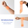 Gondiane 9 Pack 2" x 5 Yards Self Adhesive Bandage Wrap Self Stick Wrap for Ankle, Wrist, Finger, Sports, Breathable Cohesive Vet Tape for Pets (Light Orange)