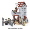 MOOXI WW2 Battlefield Ruins Military Building Blocks Set(242PCS).Suitable for Children's Military Block Creations.