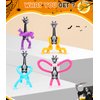 Halloween Party Favors for Kids 4 Pack Telescopic Suction Cup Giraffe Toy Sensory Tubes Classroom Prizes/Non Candy Halloween Treats Goodie Bag Fillers Gifts