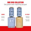 DND Gel Diva Polish Set - 1 each of Gel Polish and Nail Polish, 129 Pies in the Sky, 0.5 Fl Oz