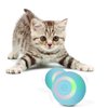 Interactive Cat Toy Ball，USB Rechargeable Automatic Cat Toy，Cat Balls Automatic Moving Rolling Cat Toys for Indoor Cat Kitten，Smart Ball Cat Toy Gift for Your Kitty (Blue)