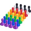 Shappy 32 Pieces Board Game Pieces Multicolor Plastic Pawn Game Pieces for Board Games Chess Pieces Tabletop Markers 1 Inch