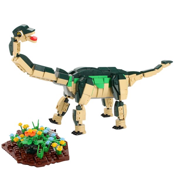Seyaom Dinosaur Building Block Set, Brachiosaurus Building Toy Set, 582 Pcs Dinosaur Park World Model Construction, Educational Blocks Toys for Boys and Girls