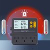 Reptile Temperature Controller with Timer, Day-Night Timer Thermostat, 3 Outlet Timer Thermostat for Grow Tent, Incubation, Snakes, Fish Tank, Heater, humidifiers, Ball Pythons, Bearded Dragon Tank