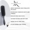 Jk Valenteen Pro Detangling Hair Brush - Tangle-Free Detangler for Wet & Dry Hair - Reduces Breakage, Removes Knots, Curls Separation, Perfect Detangle Brush for Curly Hair, Thick Hair, Women & Kids
