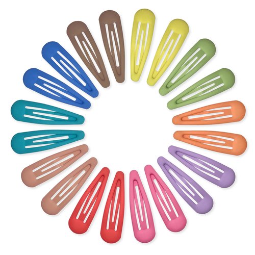 Cptots Small Hair Barrettes For Women No Slips Metal Snap Hair Clips For Thin Hair And Fine Hair,Rainbow Colors,20 PCS,1.97 x 0.5 Inches