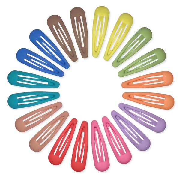 Cptots Small Hair Barrettes For Women No Slips Metal Snap Hair Clips For Thin Hair And Fine Hair,Rainbow Colors,20 PCS,1.97 x 0.5 Inches