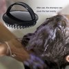 2pcs Scalp Massager Shampoo Brush for Dandruff Removal and Hair Growth, Shower Washing Hair Scrub Brush Tool for Women Men Pet (Black & Grey)