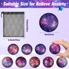 36 Pcs Galaxy Stress Balls 2 Inch Outer Space Foam Stress Balls Anxiety Fidget Sensory Balls for Adults Christmas Halloween Birthday Party Favors Boys Girls Classroom Prizes School Gift Supplies