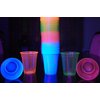 DirectGlow 12oz Neon Assorted Blacklight Reactive Soft Plastic Cups (Multicolor, 40)