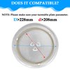 SDTC Tech Microwave Turntable Ring with 15mm Rollers, 8.7" OD Microwave Oven Glass Plate Rotating Tray Support
