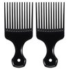 2 Pcs Hair Pick Comb Wide Tooth Comb Lift Hair Comb for Hair Styling Detangling Plastic Afro Comb for Women Men