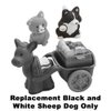 Replacement Part for Fisher-Price Little People Nativity Set - N4630 ~ Black and White Sheep Dog ~ Works with Many Sets