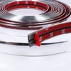 16Ft Automotive Chrome Trim Molding 3/4"(20mm) Wide Universal Car Side Body Molding(Self Adhesive) for All Vehicles Exterior Interior Door Window Bumper Scratch-Proof Decorative UV Protected