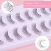 outopen 10 Pairs Natural Lashes That Look Like Extensions 5-13MM Short False Eyelashes Handmade Clear Band Wispy Eyelashes For Daily Work Lashes Easy To Apply (D01)