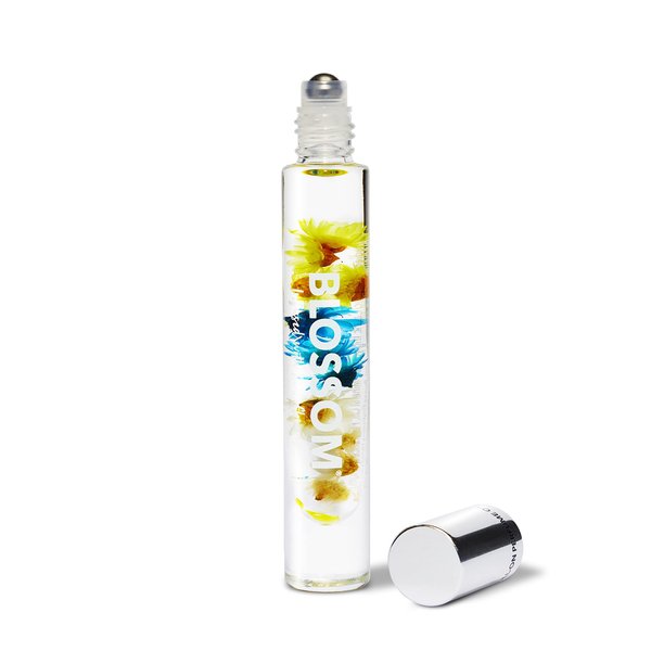 Blossom Roll on Rollerball Perfume Oil with Natural Ingredients + Essential Oils, Infused with Real Flowers, Made in USA, 0.20 fl. oz./5.9 ml, (Vanilla, Amber), Classic Vanilla Orchid