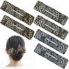 Capiant 6 PACK Deft Hair Bun Maker for Twister, French Hairstyle Twist Hair Tool Magic Donut Hair Bun Maker, Flexible Hair Twister Reusable Bun for Hair for Women Hair Styling Accessories