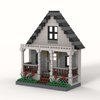 Building Bricks Toys MOC City Farm Country One Family House Kit Flowers Lamps Base Plate Awesome Build and Display Model for Adults Birthday Gift for Kids for Ages 4+ ABS Plastic
