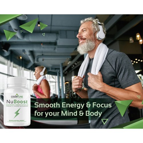 Energy & Focus Supplement - Caffeine L-Theanine, Vitamin B12, Rhodiola + BioPerine for Absorption, No Crash, Jitter Free 100mg Caffeine Pills, Clean Nootropic Brain Booster