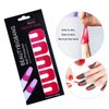 WEILUSI Nail Protector Nail Art Plastic Peel Off Sticker U-Shape Tape Polish Guards Cuticle Protectors Disposable 10 Sheets 100pcs