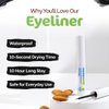 MAMAEARTH Soothing Waterproof Eyeliner | 10 Hour Long Stay | Nourishing with Almond & Castor Oil | Smudge Proof & Quick-Drying Formula | 0.12 Fl Oz/3.5ml