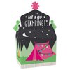Big Dot of Happiness Let’s Go Glamping - Treat Box Party Favors - Camp Glamp Party or Birthday Party Goodie Gable Boxes - Set of 12