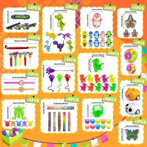 XIPEGPA 65PCS Party Favors Toy Assortment for Classroom Rewards Bulk Toys Birthday Party Toys Goodie Bag Filler Treasure Box Gifts for Boys and Girls