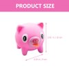 NUOBESTY Squeezing Pig Animal Squeeze Stick Out Slow Rising Piggy Screaming for Decompression Relief Pink Stongue Squeaky Doll Party Favors