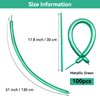 ZBYDNG 260 Balloons, Thickening Long Balloons for Tying Balloon Arch, Twisting Latex Animals Magic Modeling Skinny Birthday Balloons for Kid‘s Party Wedding Decoartion 100pcs （Metallic Green）