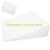 Wedge Pillow Cover for 24x24x7 Bed Wedge Pillow, Hypoallergenic, Replacement Wedge Pillow Case Cover with Zipper & Pockets