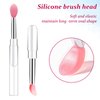 10Pcs Lip Brush Silicone Lip Brushes Tool Lipstick Applicator Brushes with Caps for Makeup Beauty Brushes, Lip Mask Applicator,Eyeshadow Lip Brush for Applying Mask Oil, Lipstick Lip Gloss