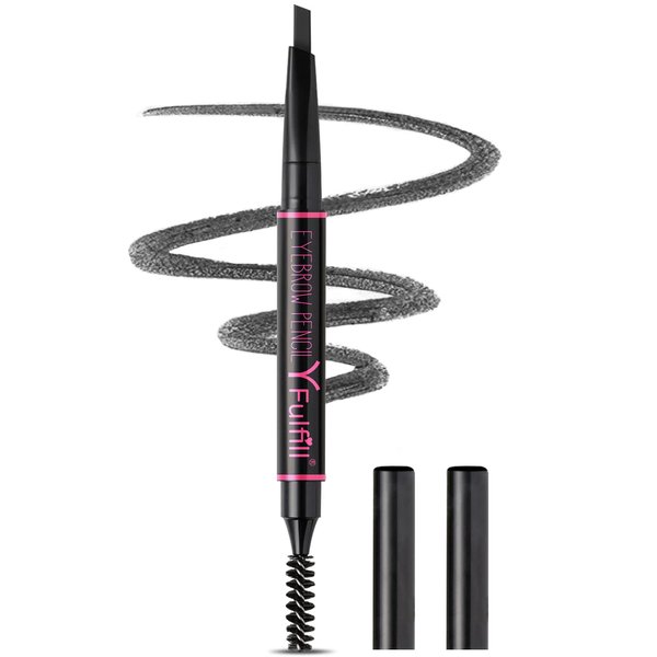Yfulfill Black Eyebrow Pencil Waterproof, Eye Brow Pencils for Women Black, Eye Pencil Black, Brow Pencil Black, Eyebrow Pen Black, Black Eye Brow Pencils for Women