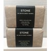2 pack For Men Shea Butter Cleansing Bar soap 5 oz each Men's Collection STONE