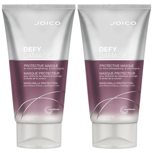 Defy Damage Protective Masque | For Color-Treated Hair | Strengthen Bonds & Preserve Hair Color | With Moringa Seed Oil & Arginine | 5.1 Fl Oz (Pack of 2)