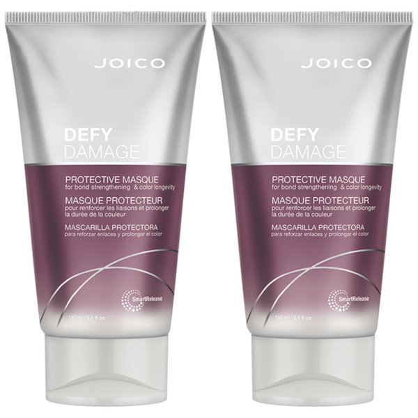 Defy Damage Protective Masque | For Color-Treated Hair | Strengthen Bonds & Preserve Hair Color | With Moringa Seed Oil & Arginine | 5.1 Fl Oz (Pack of 2)