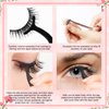 5 Pairs Mixed Self adhesive eyelashes, False Eyelashes Natural Look, Waterproof wispy lashes with Tweezers, Reusable self adhesive eyelashes, Self Sticking No Glue Lashes for Women
