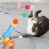 TOYMIS Interactive Cat Toys, Cat Toy Launcher with 100pcs Soft Pom Pom Balls for Cats Funny Cat Toys for Indoor Cats Kitten Toys for Training Playing Pet Supplies