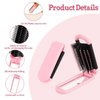 4 PCS Travel Brushes for Hair, Mini Hair Brush Travel Hair Brush Foldable Compact Hair Brush with Massage Comb Pocket Size Travel Brush Travel Hairbrush for Hair Styling, Gym, Trips, and Purse